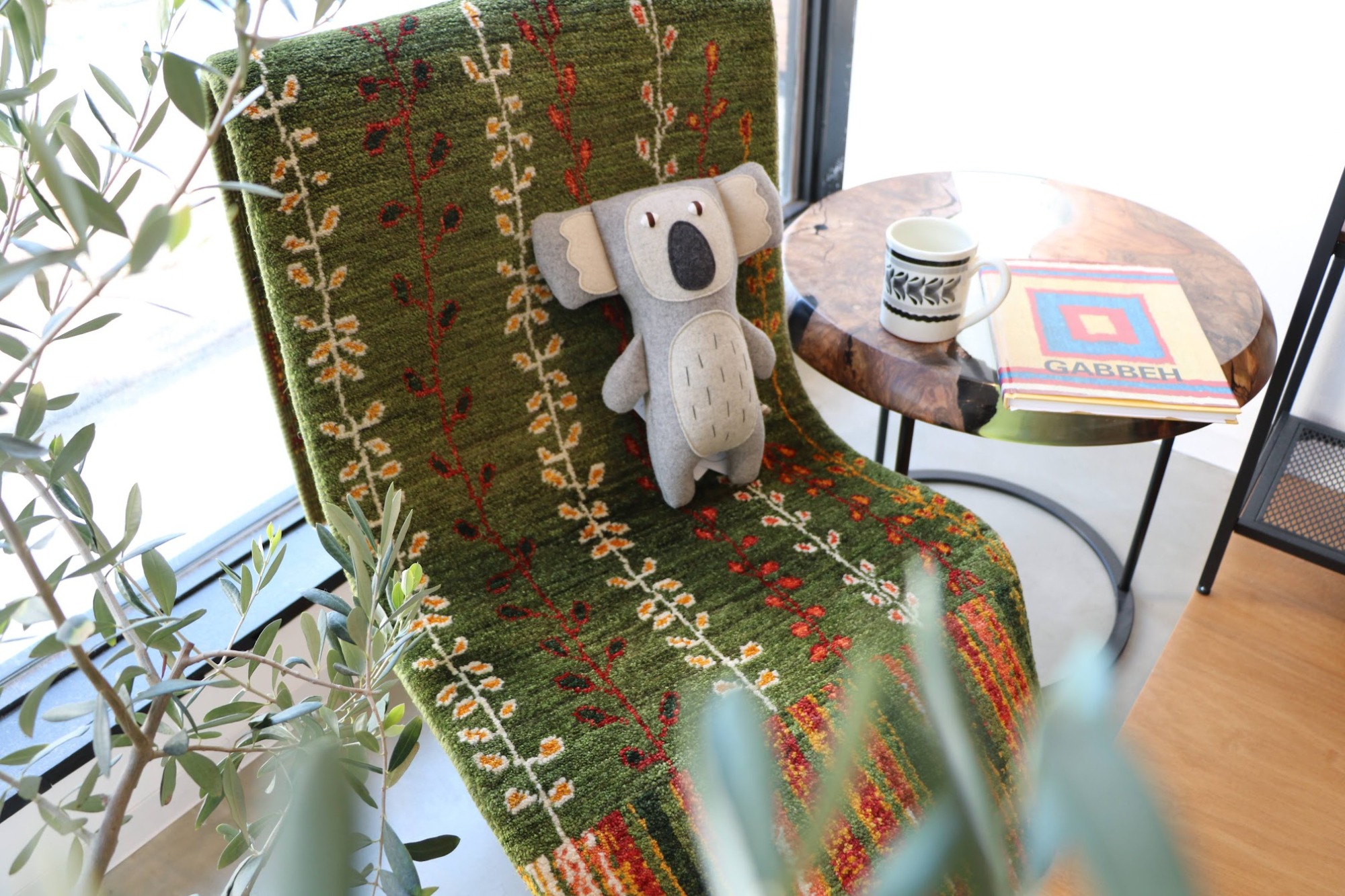 長いギャッベの敷き方