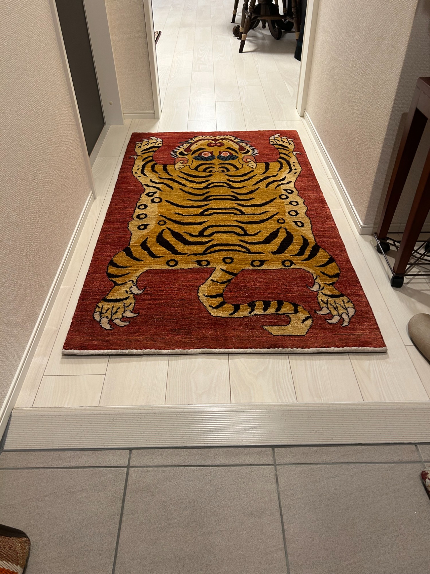 チベタンタイガーを玄関に