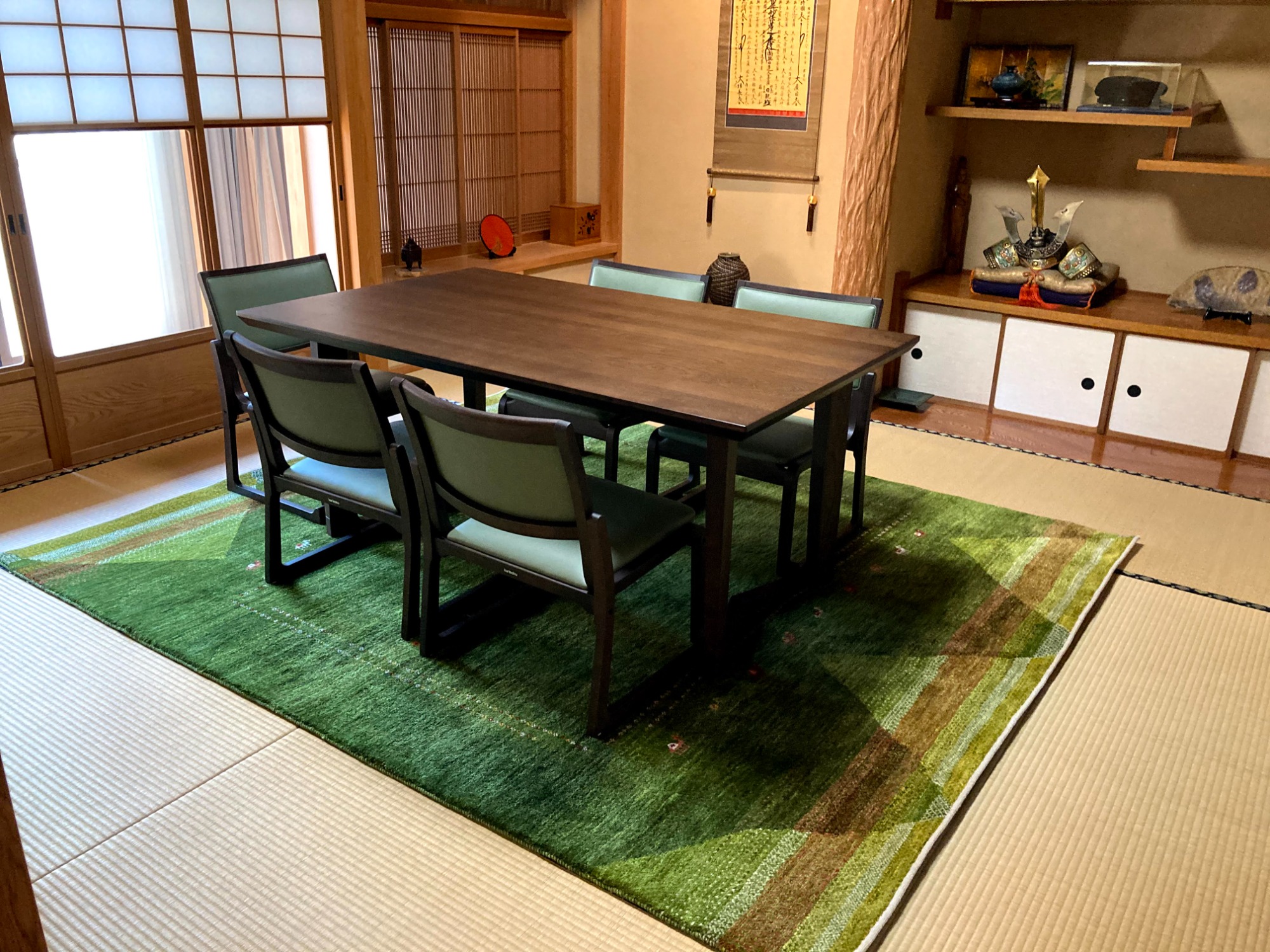 T様　和室とギャッベの相性抜群でした。