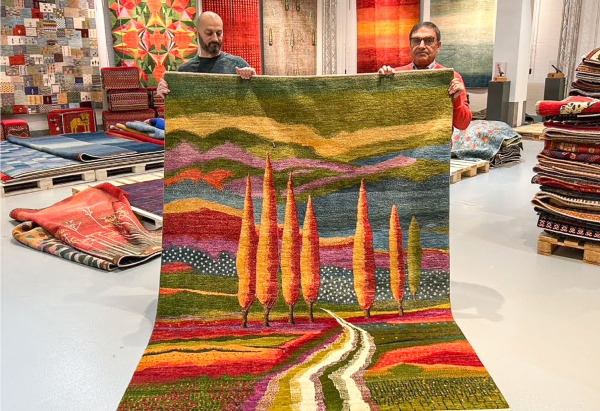 春の新作ギャッベ展