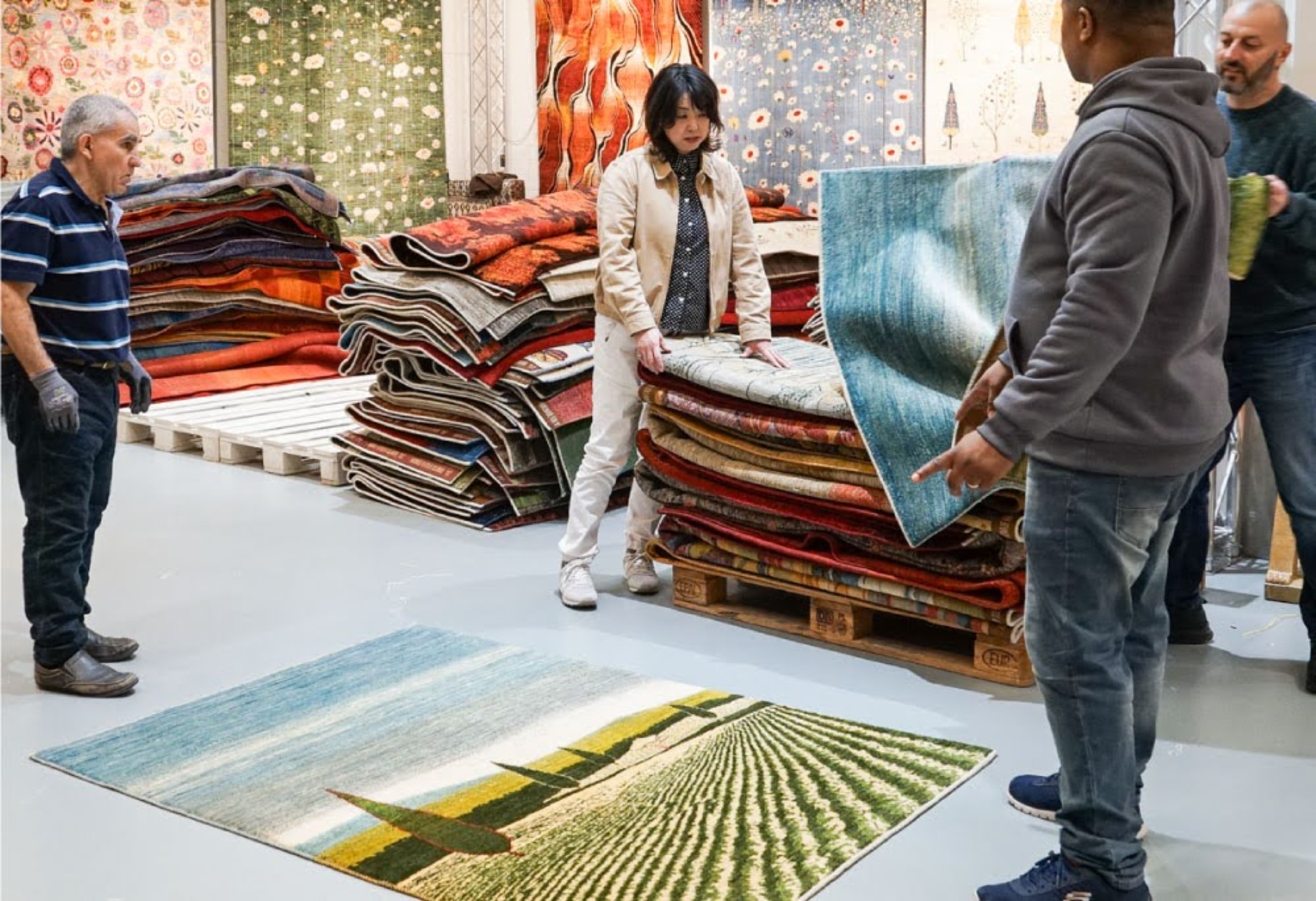 春の新作ギャッベ展