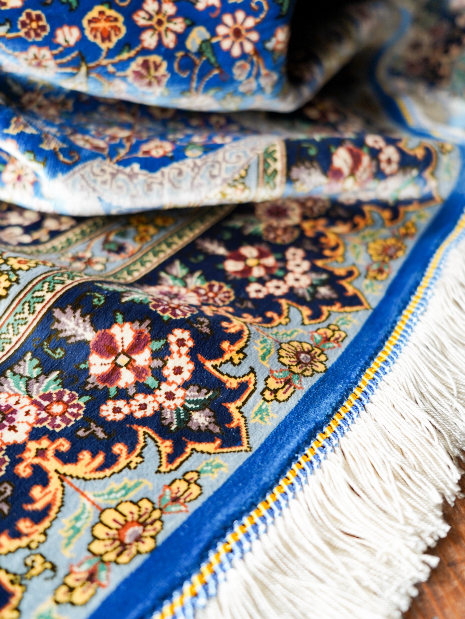 使用事例② ペルシャシルク青