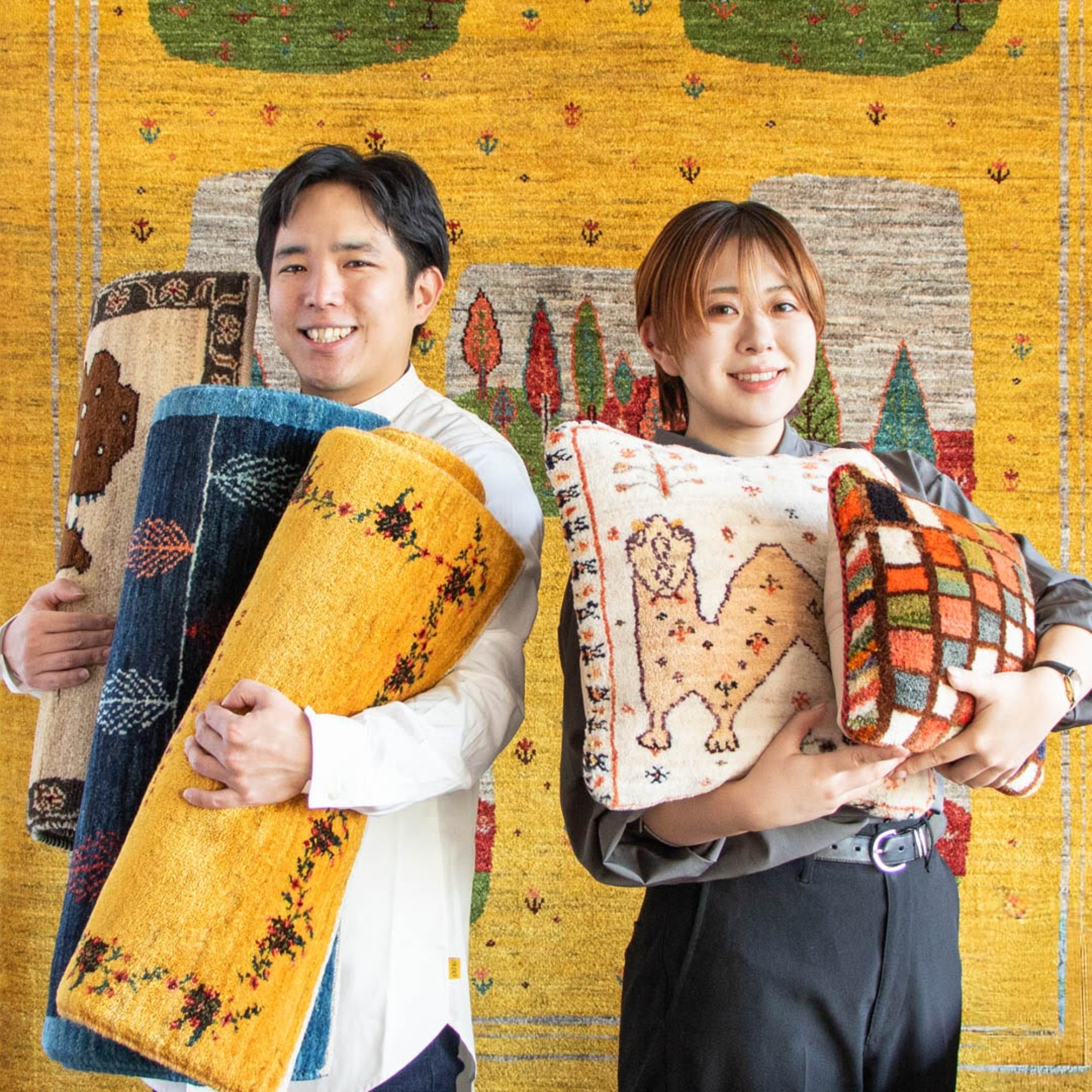 【暮らしにちょうどいいサイズ、集めました。】イランの手織り絨毯市