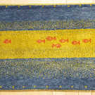 アマレ・59×87・青・黄色・魚・玄関サイズ・真上画