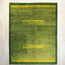 アマレ・201×157・緑・黄緑・グラデージョン・生命の樹・リビングサイズ・真上画