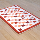 アマレ・92×59・赤・白・原毛・ヤギ・玄関サイズ・使用イメージ画