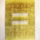 アマレ・207×153・黄色・窓・鹿・木・リビングサイズ・真上画