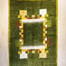 アマレ・234×172・緑・四角・羊・リビングサイズ・真上画