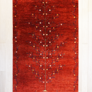 カシュクリ・センターサイズ・赤色・生命の樹・真上画