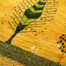 アマレ・150×100・黄色・糸杉・鹿・センターラグサイズ・アップ画