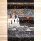 カシュクリ・134×85・茶色・糸杉・生命の樹・玄関サイズ・真上画