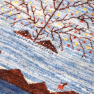カシュクリ・99×71・青・生命の樹・鹿・玄関サイズ・アップ画