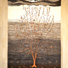 カシュクリ・リビング、センターサイズ・原毛・生命の樹・真上画