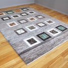 アマレ・250×169・茶色・原毛・四角・窓・木・鹿・リビングサイズ・使用イメージ画