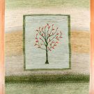アマレ・234×172・緑色・原毛・生命の樹・リビングサイズ・真上画