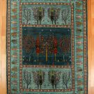 ルリバフ・238×172・青・生命の樹・糸杉・リビングサイズ・真上画