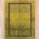 アマレ・178×121・緑・羊・木・センターラグサイズ・真上画