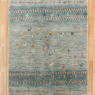 アマレ・178×115・水色・ラクダ・木・センターラグサイズ・真上画