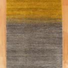 シャクルー・116×80・グレー・黄色・シンプル・玄関サイズ・真上画