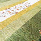 カシュクリ・144×98・緑・生命の樹・羊・植物・センターラグサイズ・アップ画