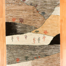 アマレ・177×122・茶色・原毛・風景・羊・木・センターラグサイズ・真上画