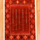 アマレ・173×120・赤・生命の樹・ラクダ・センターラグサイズ・真上画