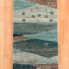 アマレランドスケープ・143×50・水色・羊・山・風景・廊下敷き・真上画