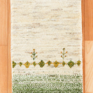 アマレ・62×42・白・原毛・木・緑・グラデーション・玄関サイズ・真上画