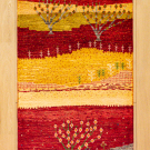 カシュクリランドスケープ・94×60・赤色・生命の樹・風景・玄関マットサイズ・真上画