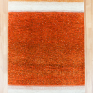 カシュクリ・187×123・オレンジ色・シンプル・小花柄・センターラグサイズ・真上画