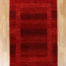 カシュクリ・167×98・赤色・グラデーション・シンプル・センターラグサイズ・真上画