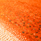 カシュクリ・187×123・オレンジ色・シンプル・小花柄・センターラグサイズ・アップ画