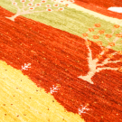 カシュクリランドスケープ・118×79・赤色・生命の樹・風景・玄関マットサイズ・アップ画