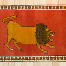オールドライオン・121×81・赤色・ライオン・玄関サイズ・真上画