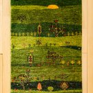 カシュクリランドスケープ・93×60・緑色・風景・生命の樹・玄関サイズ・真上画