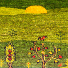 カシュクリランドスケープ・93×60・緑色・風景・生命の樹・玄関サイズ・アップ画