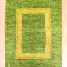 アマレ・193×152・緑色・黄色・木・リビングサイズ・真上画