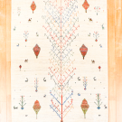 アマレ・189×118・白原毛・生命の樹・糸杉・ラクダ・鹿・センターラグサイズ・真上画