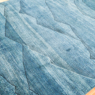 アマレ・250×201・青色・ドット・山・風景・大型ルームサイズ・使用イメージ画