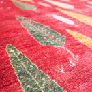 アマレ・255×204・赤色・糸杉・鹿・大型ルームサイズ・アップ画