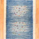 アマレ・123×83・青色・鹿・木・玄関サイズ・真上画