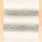 シャクルー・117×79・グレー・白・原毛・グラデーション・玄関サイズ・真上画