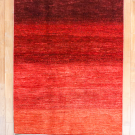 アマレ・170×123・赤色・グラデーション・センターラグサイズ・真上画