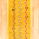 アマレ・140×49・黄色・生命の樹・廊下敷き・キッチンサイズ・真上画