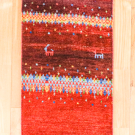 アマレ・130×48・赤色・鹿・廊下敷き・キッチンサイズ・真上画