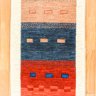 アマレ・246×69・カラフル・青・赤色・オレンジ色・白原毛・窓・廊下敷き・キッチンサイズ・真上画