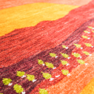 カシュクリ・151×98・赤色・風景・糸杉・センターラグサイズ・アップ画