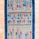 アマレ・98×59・青色・麦・鹿・玄関サイズ・真上画