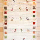 アマレ・87×62・白原毛・鹿・木・玄関サイズ・真上画