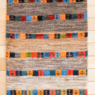 アマレ・89×58・茶色原毛・カラフル・木・玄関サイズ・真上画